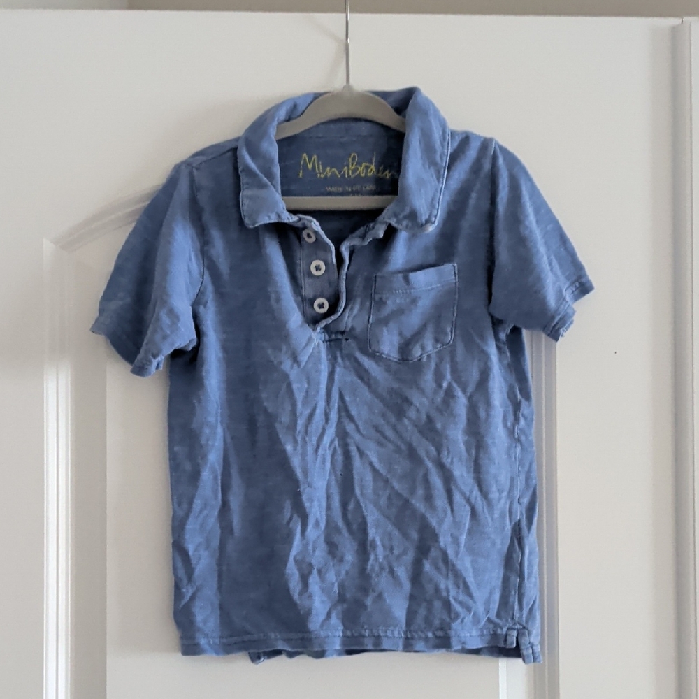 Mini Boden Light Blue Kids Polo Shirt